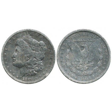 (110) Estados Unidos de América. 1882(O). 1 Dollar (BC) (Plata)
