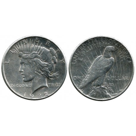 (150) Estados Unidos de América. 1922(S). 1 Dollar (MBC) (Plata)