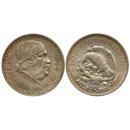 (456) Estados Unidos de América. 1948. 1 Peso (MBC) (Plata)