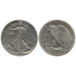 (142) Estados Unidos de América. 1942. Half Dollar (BC/BC-) (Plata)