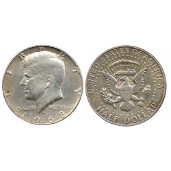(202a) Estados Unidos de América. 1968(D). Half Dollar (MBC) (Plata)