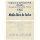 Conferencia de San Vicente de Paúl. Hombres. Parroquia de Santa María de la Seo. Manresa. Medio Litro de Leche (EBC+)