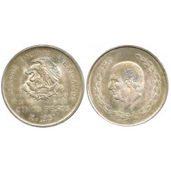 (467) EStados Unidos Mexicanos. 1951. 5 Pesos (MBC) (Plata)