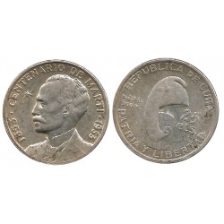 (27) Cuba. 1953. 25 Centavos (MBC+) (Plata)