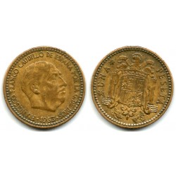 Estado Español. 1963*(19-63). 1 Peseta (BC+)