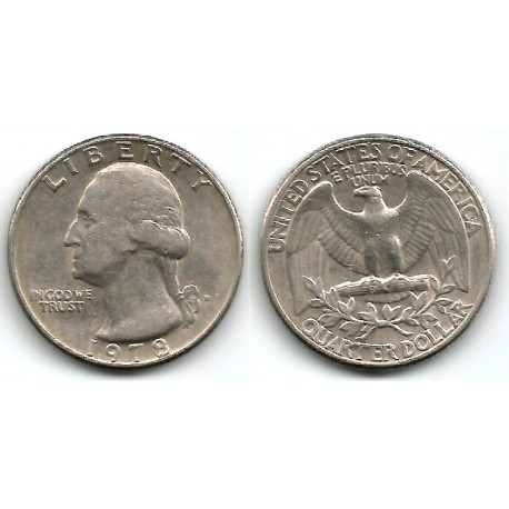 (A164a) Estados Unidos de América. 1978(D). Quarter Dollar (MBC)