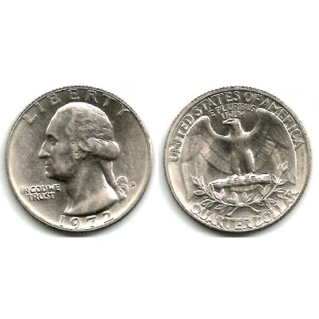 (164a) Estados Unidos de América. 1972(D). Quarter Dollar (EBC)