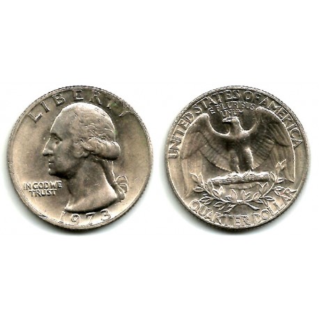 (164a) Estados Unidos de América. 1973. Quarter Dollar (MBC+)