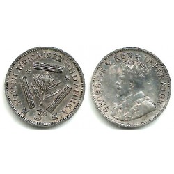 (15.2) Sudáfrica. 1932. 3 Pence (MBC+) (Plata)