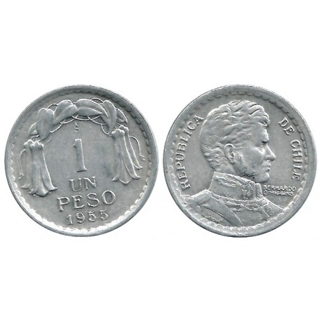 (179) Chile. 1955. 1 Peso (MBC)