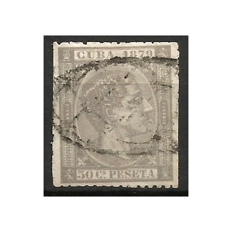 (54) Cuba Colonial. 1879. 50 Céntimos de Peseta (Usado)