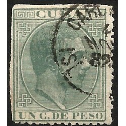 (68) Cuba Colonial. 1882-83. 1 Centavo de Peso (Usado)