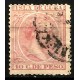 (128) Cuba Colonial. 1891-92. 10 Centavos de Peso (Usado)