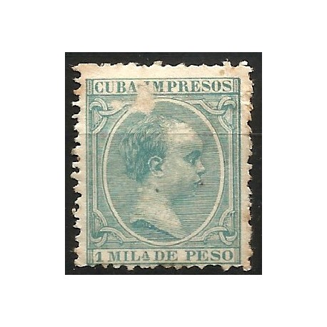 (141) Cuba Colonial. 1896-97. 1 Milésima de Peso (Usado)