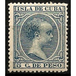 (149) Cuba Colonial. 1896-97. 2 Centavos de Peso (Nuevo, con señal de fijasellos)