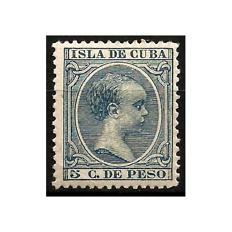 (149) Cuba Colonial. 1896-97. 2 Centavos de Peso (Nuevo, con señal de fijasellos)
