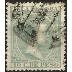 (150) Cuba Colonial. 1896-97. 10 Centavos de Peso (Usado)