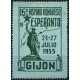 Viñeta Conmemorativa del 16a Hispana Kongreso de Esperanto. 1955. Gijón (Nuevo, con señal de fijasellos y doblez)