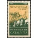 Viñeta Conmemorativa de Montserrat. Patrona de Cataluña. 75 Aniversario. Año 1956 (Nuevo, con señal de fijasellos)