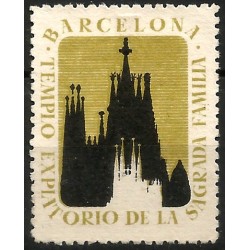 Viñeta Conmemorativa de Barcelona. Templo Expiatorio de la Sagrada Familia (Usado)