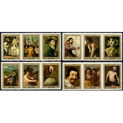 Viñetas Conmemorativas de Pinturas de Velázquez (Nuevo, con señal de fijasellos)