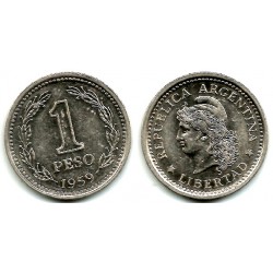 (57) Argentina. 1959. 1 Peso (MBC+)