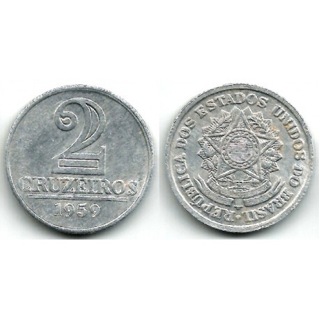 (571) Brasil. 1959. 2 Cruzeiros (MBC-)