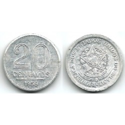 (565) Brasil. 1959. 20 Centavos (MBC)
