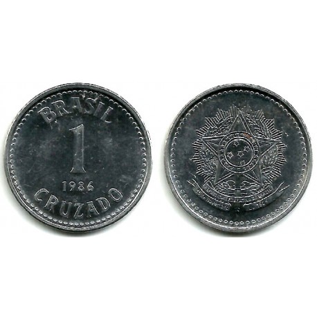 (605) Brasil. 1986. 1 Cruzado (SC-)