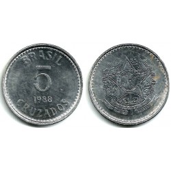 (606) Brasil. 1988. 5 Cruzados (EBC)