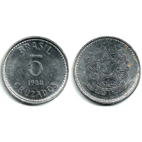 (606) Brasil. 1988. 5 Cruzados (EBC)