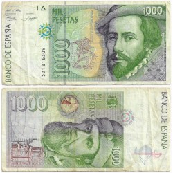 España. 1992. 1000 Pesetas (MBC-) Serie 5D