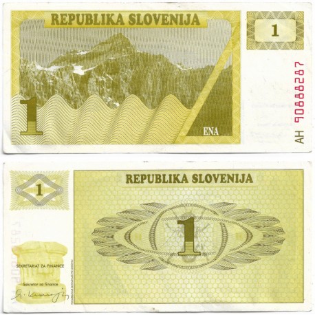 (1) Eslovenia. 1990. 1 Tolar (EBC-)