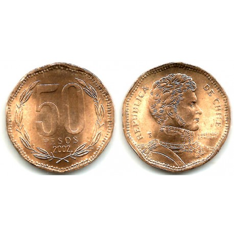 (219.2) Chile. 2002. 50 Pesos (SC)