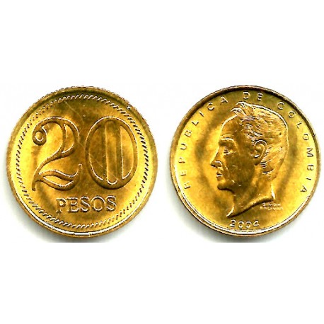 (294) Colombia. 2004. 20 Pesos (SC)