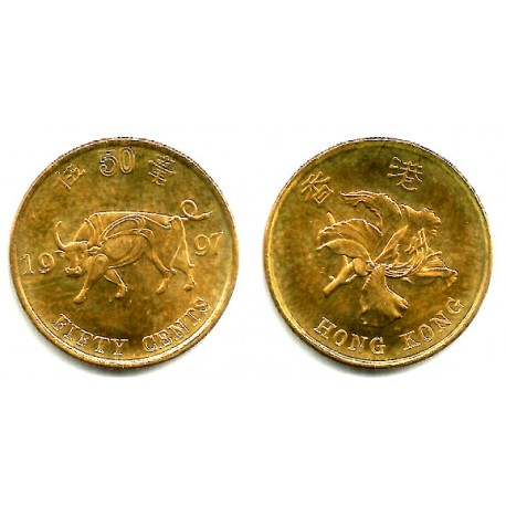 (74) Hong Kong. 1997. 50 Cents (SC)