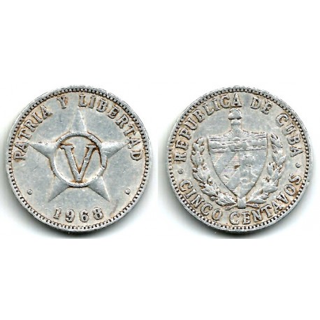 (34) Cuba. 1968. 5 Centavos (BC)