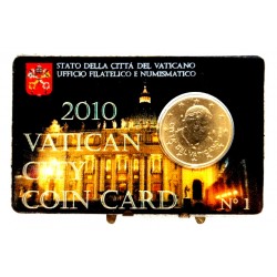 Ciudad del Vaticano. 2010. 50 Céntimos (SC) Coincard Nº 1