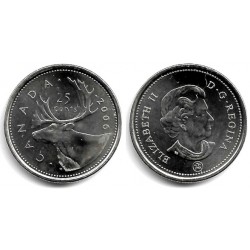 (493) Canadá. 2006. 25 Cents (SC)