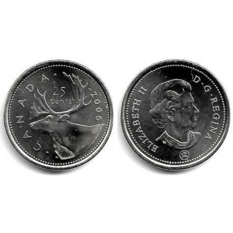 (493) Canadá. 2006. 25 Cents (SC)