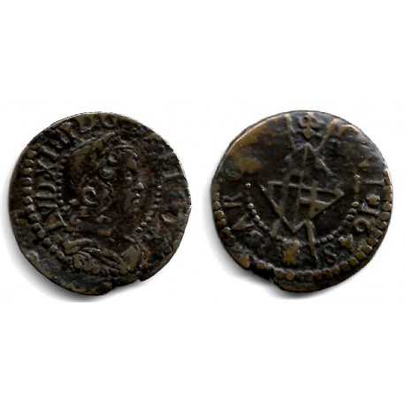 Luis XIV (Principado Catalán). 1648. Seiseno (BC+) Ceca de Barcelona