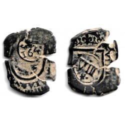 Felipe III/IV. Sin Fecha. Maravedí Resellado (BC) Resellos