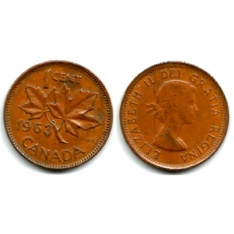 (49) Canadá. 1958. 1 Cent (BC+/BC)