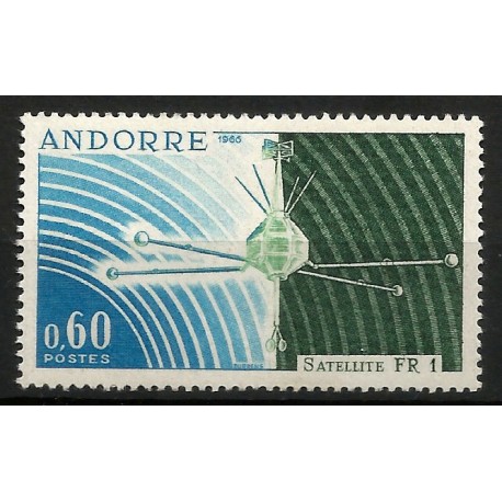 Andorra Francesa. 1966. 0,60 Centimes (Nuevo) Satélite Francesa FR1