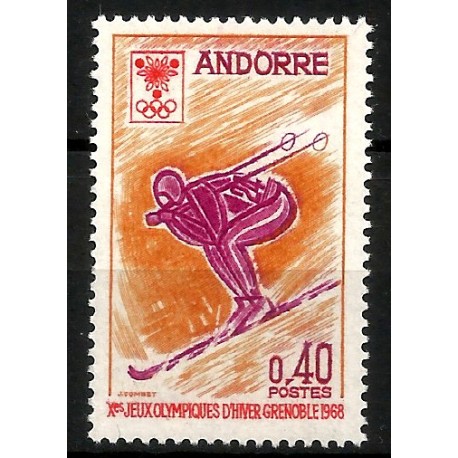 Andorra Francesa. 1968. 0,40 Centimes (Nuevo) Grenoble 68