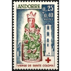 Andorra Francesa. 1964. 0,25 + 0,10 Centimes (Nuevo) Cruz Roja