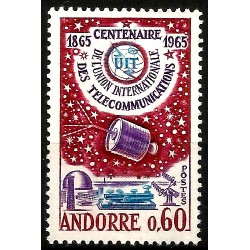 Andorra Francesa. 1965. 0,60 Centimes (Nuevo) U.I.T.