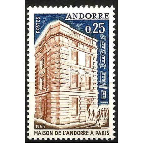 Andorra Francesa. 1965. 0,25 Centimes (Nuevo) Casa de Andorra