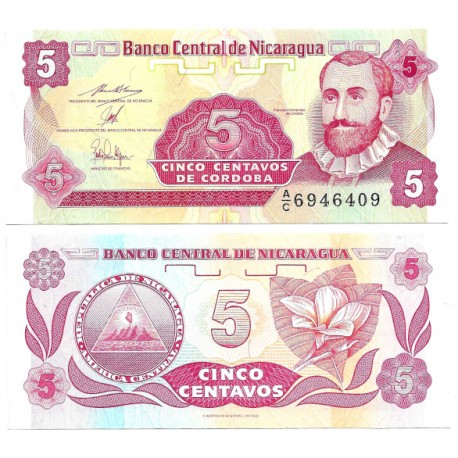 (168) Nicaragua. 1991. 5 Centavos (SC)