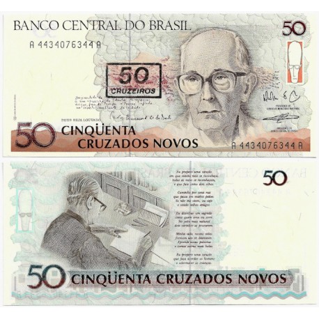(223) Brasil. 1990. 50 Cruzeiros (SC)